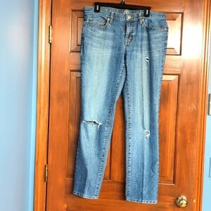 LOFT jeans, size 8 Boyfriend distressed